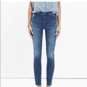 madewell 10" high rise skinny skinny